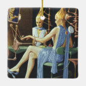  natuurkundebestrijding Beauty Salon Spa Keramisch Ornament (Achterkant)