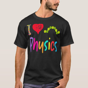 Natuurkundeleraar Ik Hou Van Natuurkunde Hongerige T-shirt