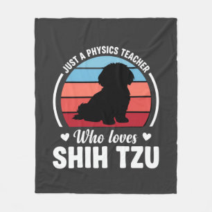 Natuurkundeleraar Shih Tzu hondenliefhebber Fleece Deken
