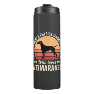 Natuurkundeleraar Weimaraner Hondenliefhebber Thermosbeker