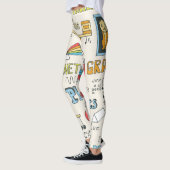 Natuurkundige begrippen, met de hand getekende  st leggings (Links)