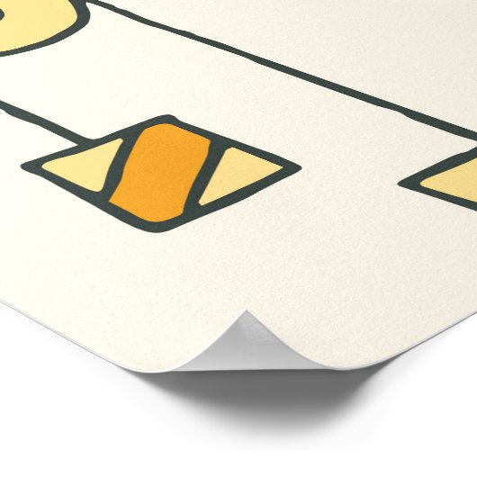 Natuurkundige begrippen, met de hand getekende  st poster (Hoek)