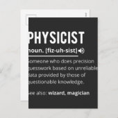 natuurkundige feestdagenkaart (Voorkant / Achterkant)