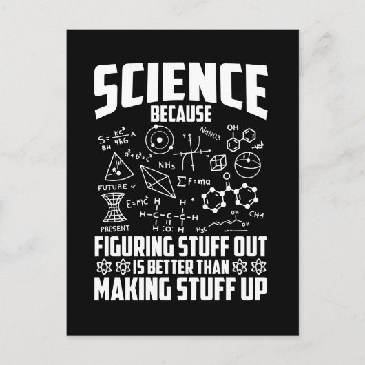 Natuurkundige natuurkundige Nerd-wiskundige scheik Briefkaart (Voorkant)