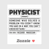 Natuurkundige Noun Definition Cool Science Teacher Sticker (Vel)