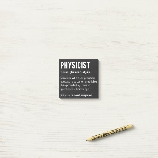 natuurkundige post-it® notes (Op bureau)