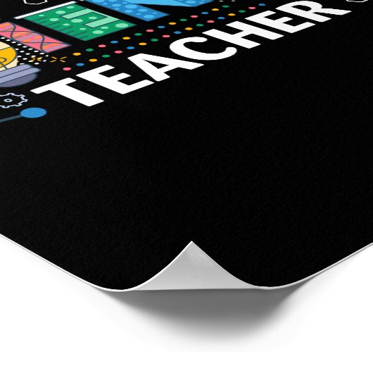 natuurkundige wetenschapsdocent poster (Hoek)