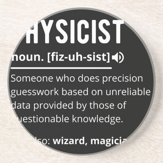 natuurkundige zandsteen onderzetter (Voorkant)