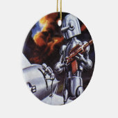 natuurkundigen militairen van de robotaris keramisch ornament (Rechts)