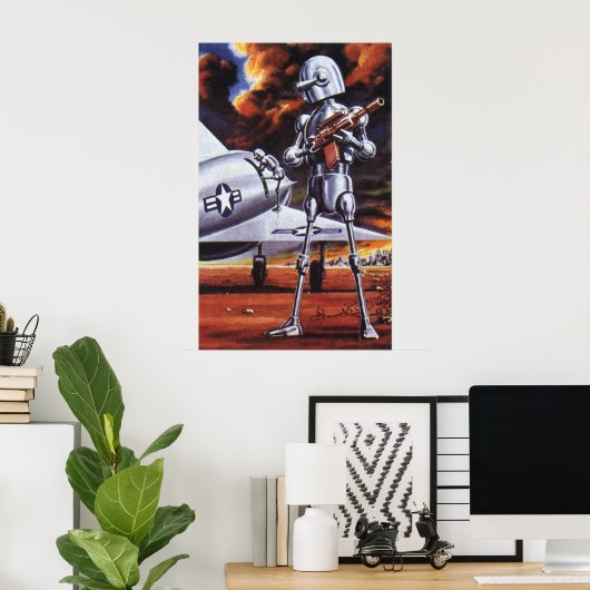  natuurkundigen militairen van de robotaris poster (Thuiskantoor)