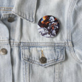 natuurkundigen militairen van de robotaris ronde button 5,7 cm (In situ)