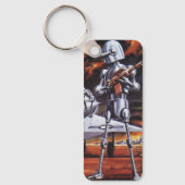 natuurkundigen militairen van de robotaris sleutelhanger (Voorkant)