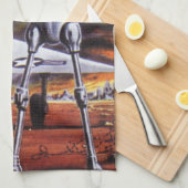  natuurkundigen militairen van de robotaris theedoek (Quarter Fold)