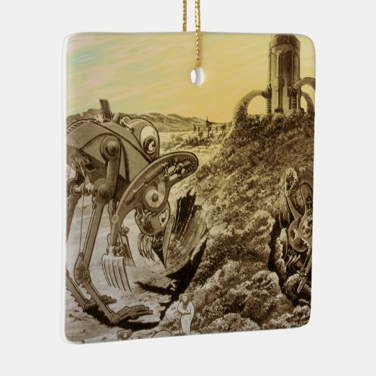  natuurkundigheid Aliens Planet Construction Keramisch Ornament (Rechts)