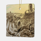  natuurkundigheid Aliens Planet Construction Keramisch Ornament (Links)