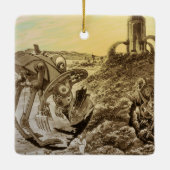  natuurkundigheid Aliens Planet Construction Keramisch Ornament (Achterkant)