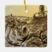  natuurkundigheid Aliens Planet Construction Keramisch Ornament (Voorkant)