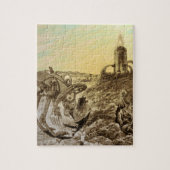  natuurkundigheid Aliens Planet Construction Legpuzzel (Verticaal)