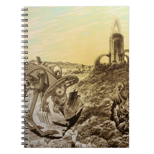 natuurkundigheid Aliens Planet Construction Notitieboek (Voorkant)