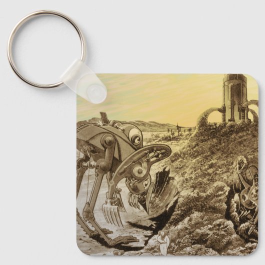  natuurkundigheid Aliens Planet Construction Sleutelhanger (Voorkant)