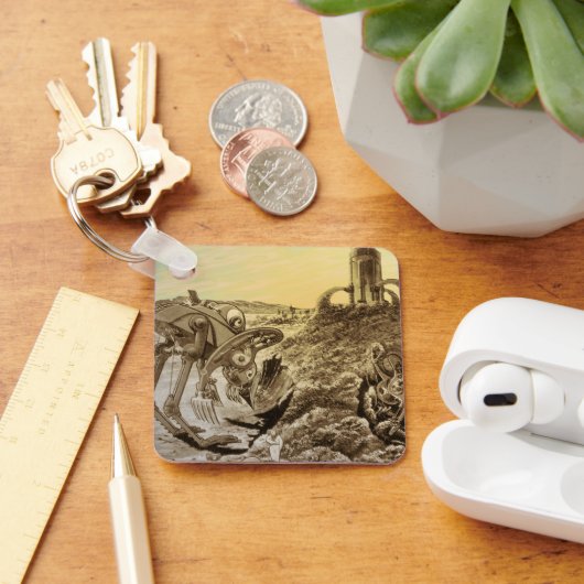  natuurkundigheid Aliens Planet Construction Sleutelhanger (Bureau)