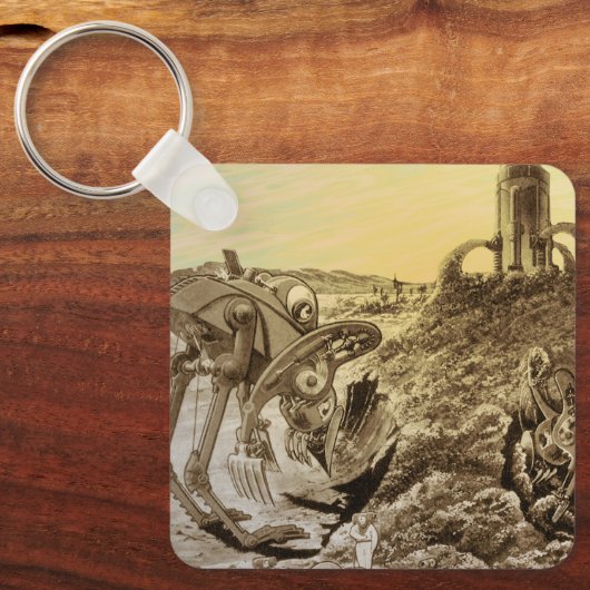  natuurkundigheid Aliens Planet Construction Sleutelhanger (Voorkant)