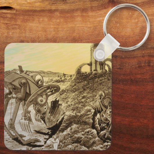  natuurkundigheid Aliens Planet Construction Sleutelhanger (Achterkant)