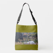 Natuurlandschap, groene Canvas tas (Achterkant)