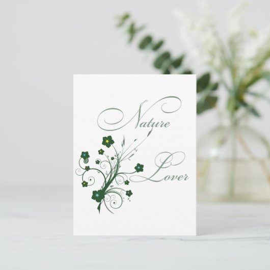 Natuurliefhebber Briefkaart (Staand voorkant)