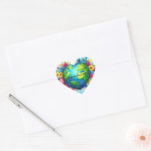 NatuurLiefhebber Hart Aarde Kunstwerk  Sticker