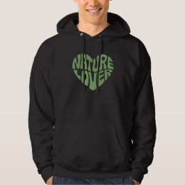 Natuurliefhebber – Retro Hart Typografie Hoodie