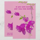 NATUURLIEFHEBER GESCHENK BRIEFPAPIER (Voorkant / Achterkant)