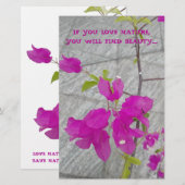 NATUURLIEFHEBER GESCHENK BRIEFPAPIER (Voorkant / Achterkant)
