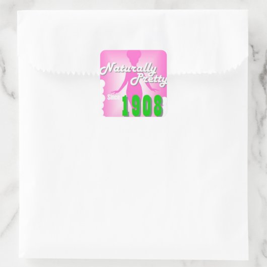 Natuurlijk  AKA Vierkante Sticker (Tas)