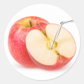 Natuurlijk appelsap ronde sticker (Voorkant)