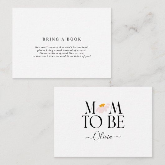 natuurlijk baby shower van de dageraad brengt een  notitiekaartje (Voorkant / Achterkant)