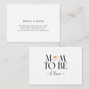 natuurlijk baby shower van de dageraad brengt een notitiekaartje