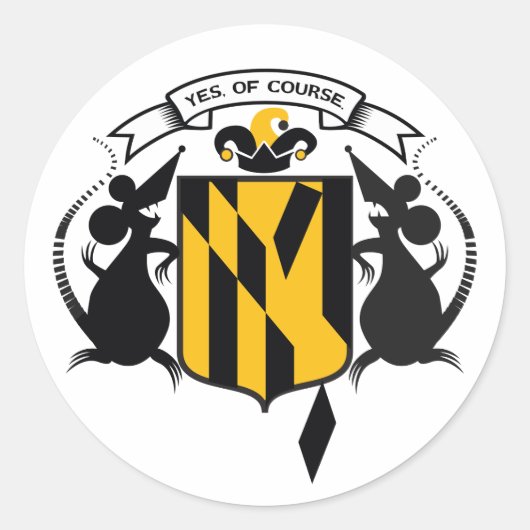 Natuurlijk Baltimore Sticker (Voorkant)