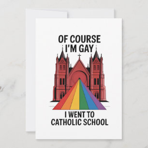 Natuurlijk ben ik gay, ik ging naar een katholieke feestdagenkaart