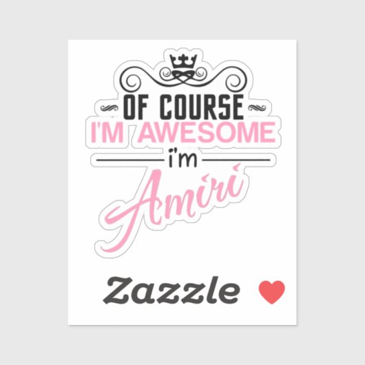 Natuurlijk ben ik Geweldige dat ik Amiri ben Sticker (Vel)