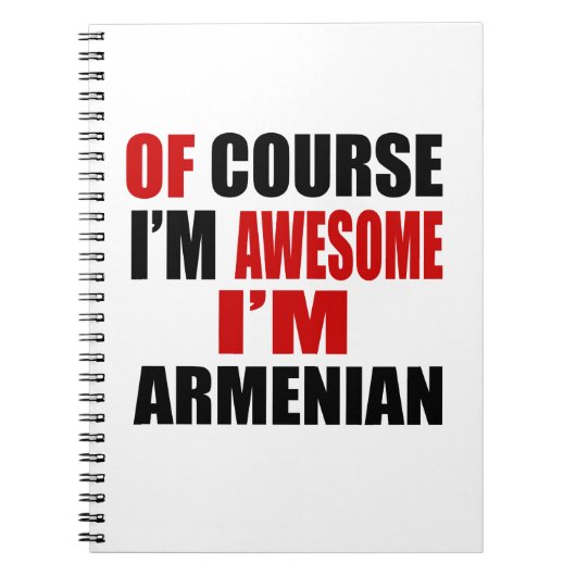 NATUURLIJK BEN IK GEWELDIGE DAT IK ARMENIAN BEN NOTITIEBOEK (Voorkant)