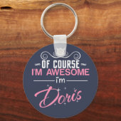 Natuurlijk ben ik Geweldige dat ik Doris heet Sleutelhanger (Voorkant)