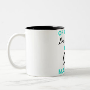 Natuurlijk ben ik Geweldige dat ik een Hoesje mana Tweekleurige Koffiemok