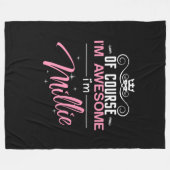 Natuurlijk ben ik Geweldige dat ik Millie heet Fleece Deken (Voorkant (Horizontaal))