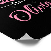 Natuurlijk ben ik Geweldige dat ik Olivia ben Poster (Hoek)