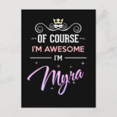 Natuurlijk ben ik Geweldige naam. Briefkaart (Voorkant)