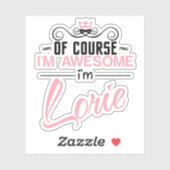 Natuurlijk ben ik Geweldige naam Sticker (Vel)