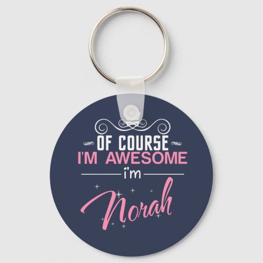 Natuurlijk ben ik Geweldige Norah Sleutelhanger (Voorkant)