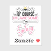 Natuurlijk ben ik Geweldige Sydney Sticker (Vel)