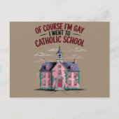 Natuurlijk ben ik homo, ik ging naar de katholieke briefkaart (Voorkant)